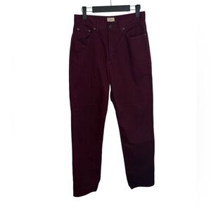 Women's Burgundy Jeans